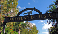 The Entrance to DinoLand, USA.